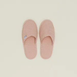Simple Waffle Slippers - Blush