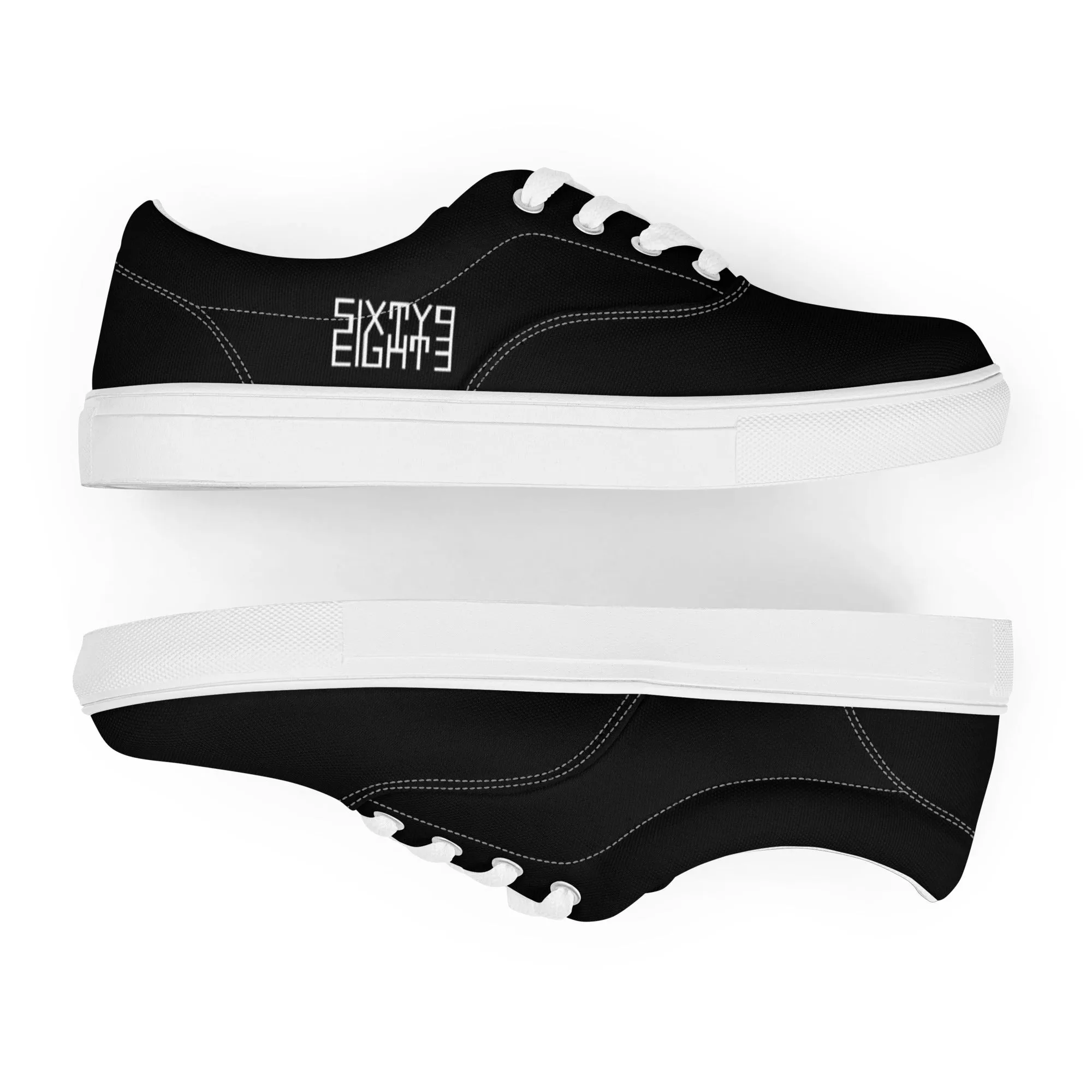 Sixty Eight 93 Logo White & Black Men’s Low Top Shoes