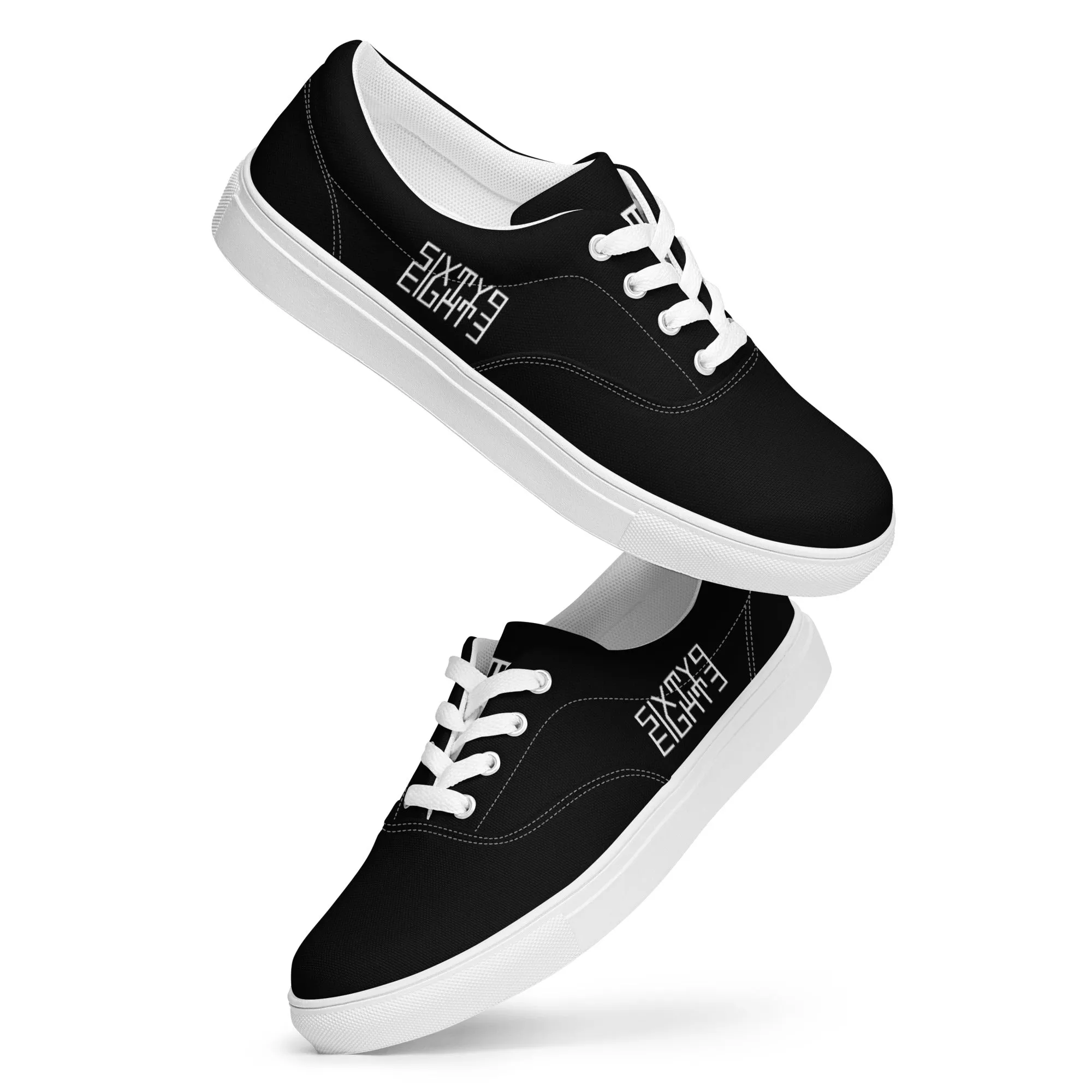 Sixty Eight 93 Logo White & Black Men’s Low Top Shoes