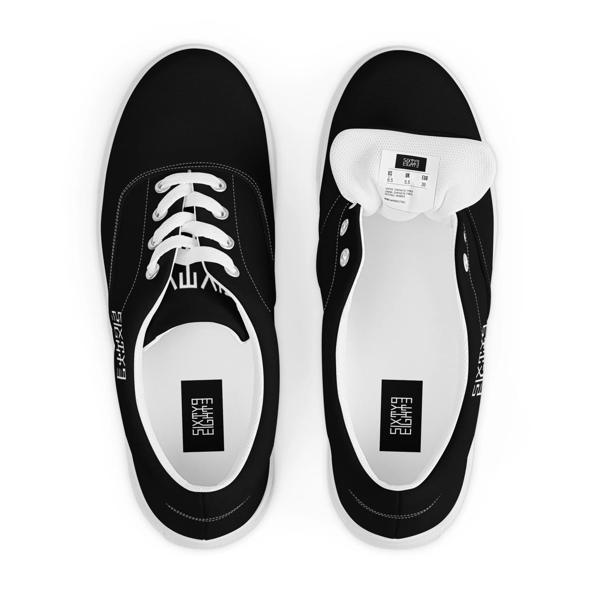 Sixty Eight 93 Logo White & Black Men’s Low Top Shoes
