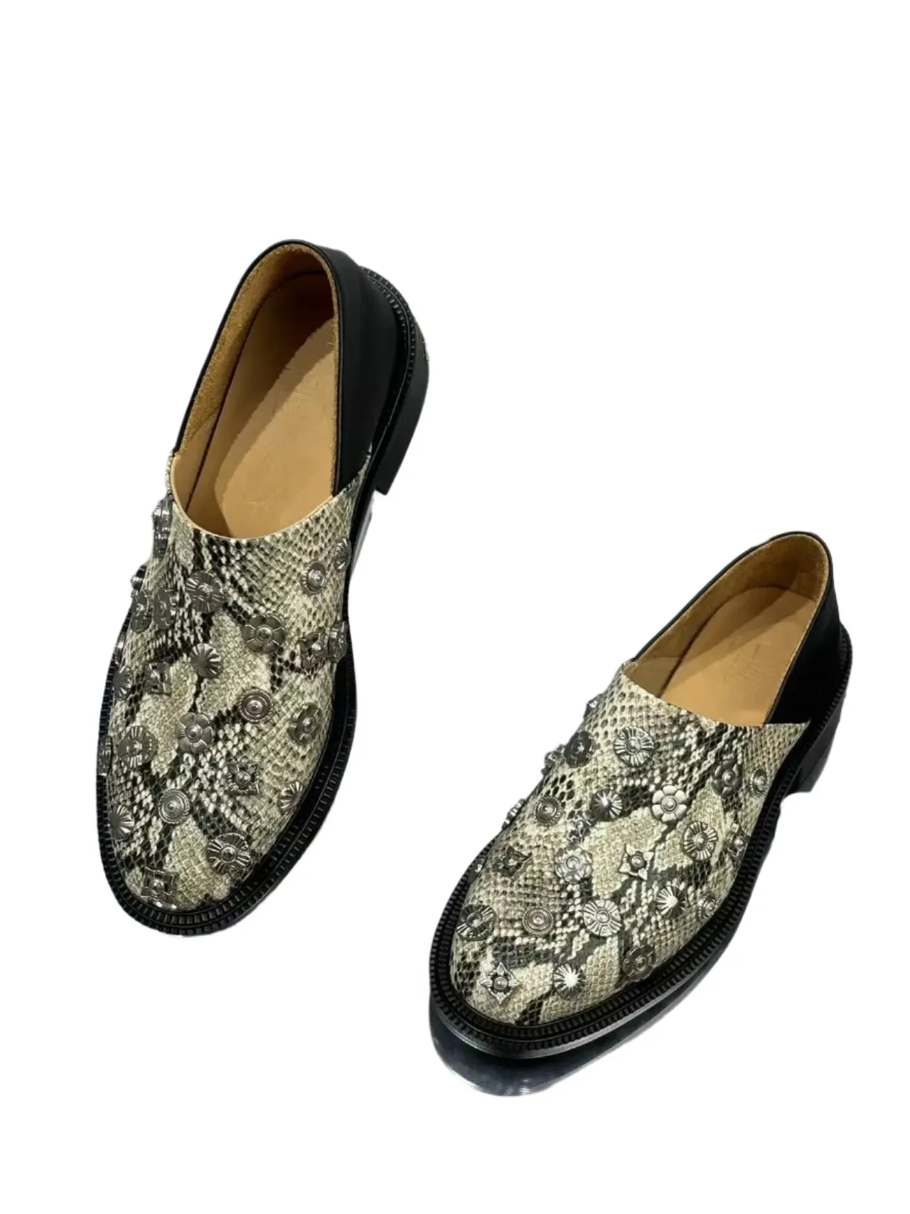 Snakeskin Multicolor Loafers