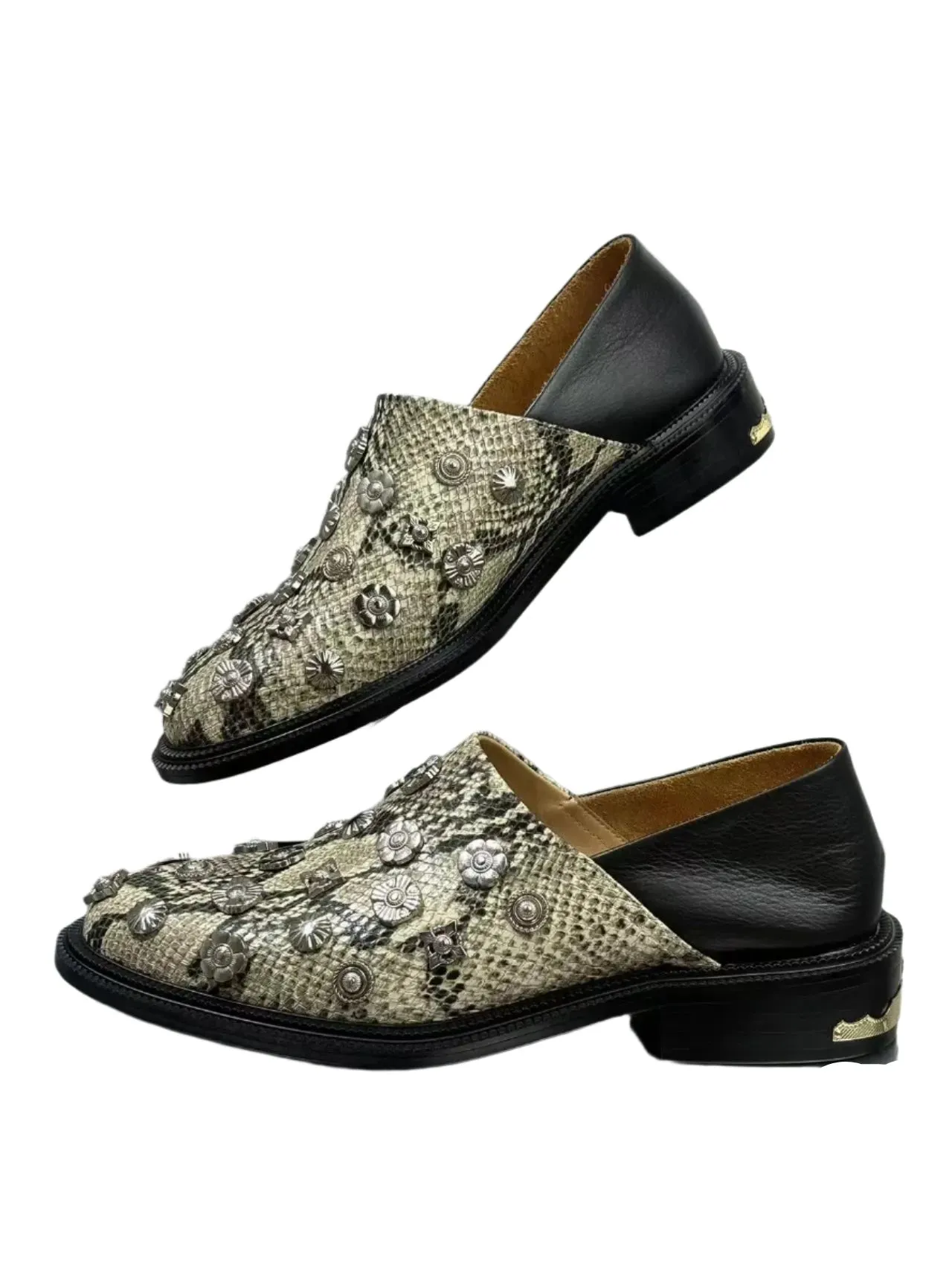 Snakeskin Multicolor Loafers