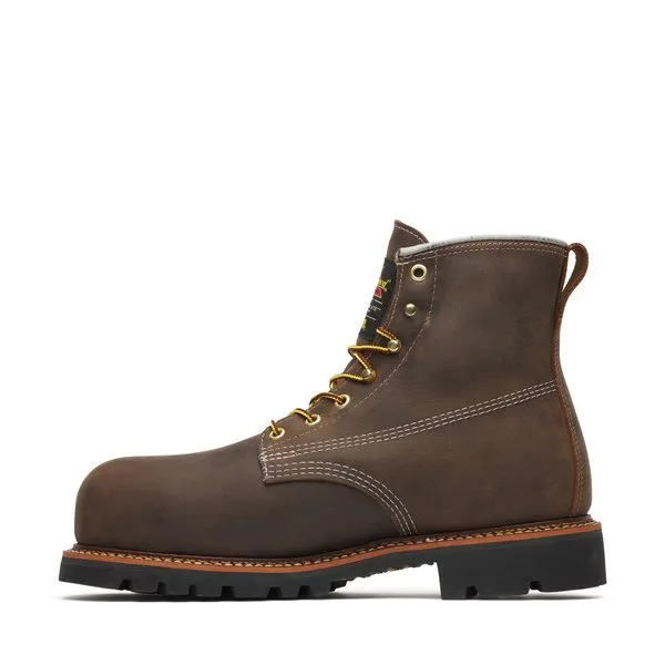 Thorogood Men's 6" American Legacy Crazy Horse Waterproof Insulated Nano Comp Toe Work Boot