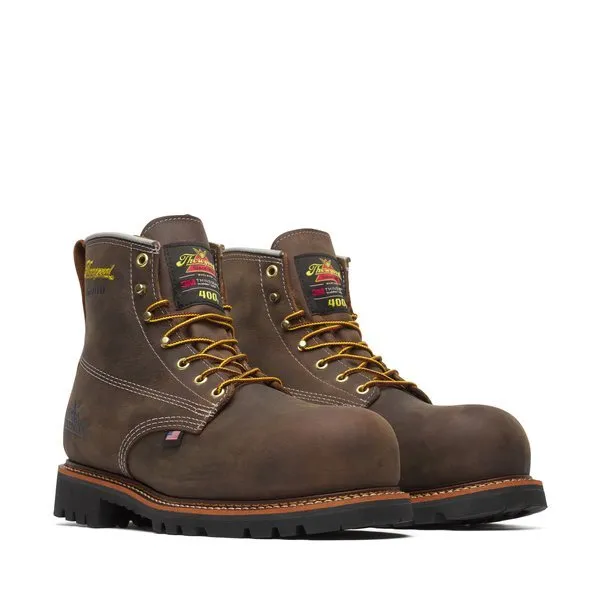 Thorogood Men's 6" American Legacy Crazy Horse Waterproof Insulated Nano Comp Toe Work Boot