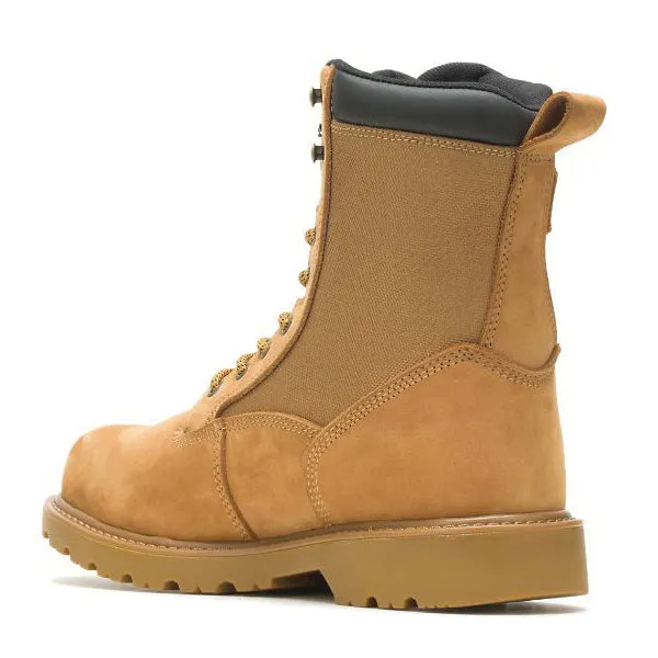 Wolverine® W221022-85M Men's Floorhand Work Boots, 8.5, M, Wheat, Steel Toe, Leather Upper, Rubber Outsole, Insulated