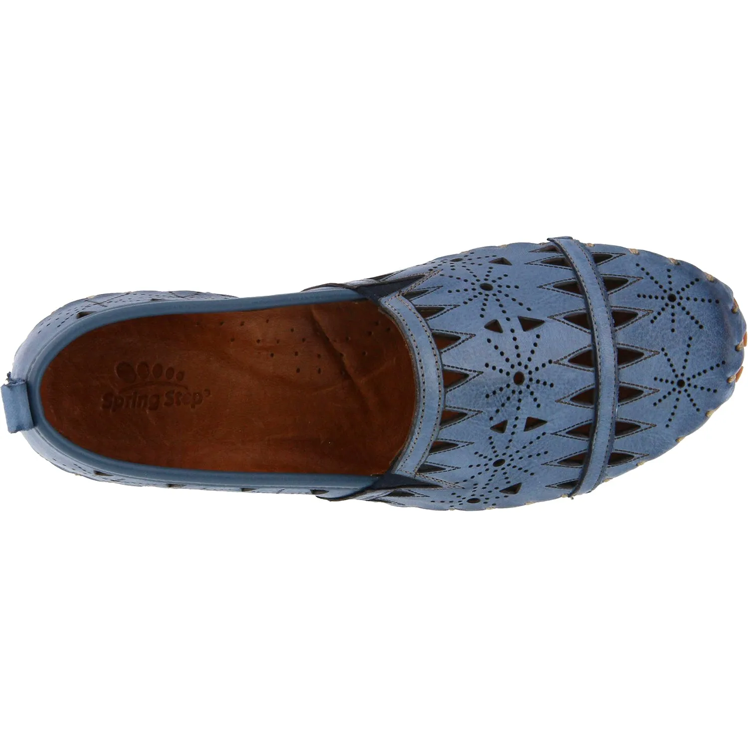 Women's Spring Step Fusaro Blue Leather