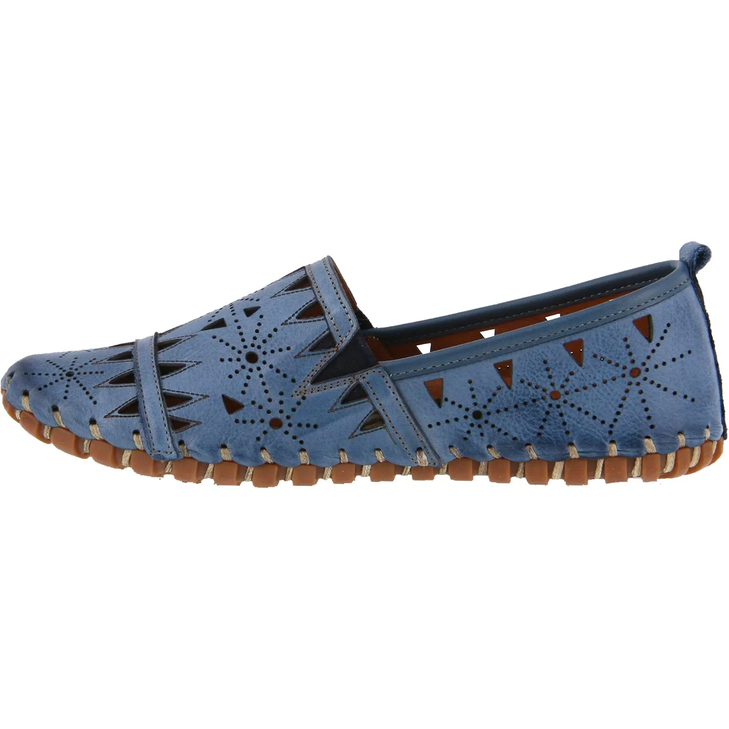 Women's Spring Step Fusaro Blue Leather