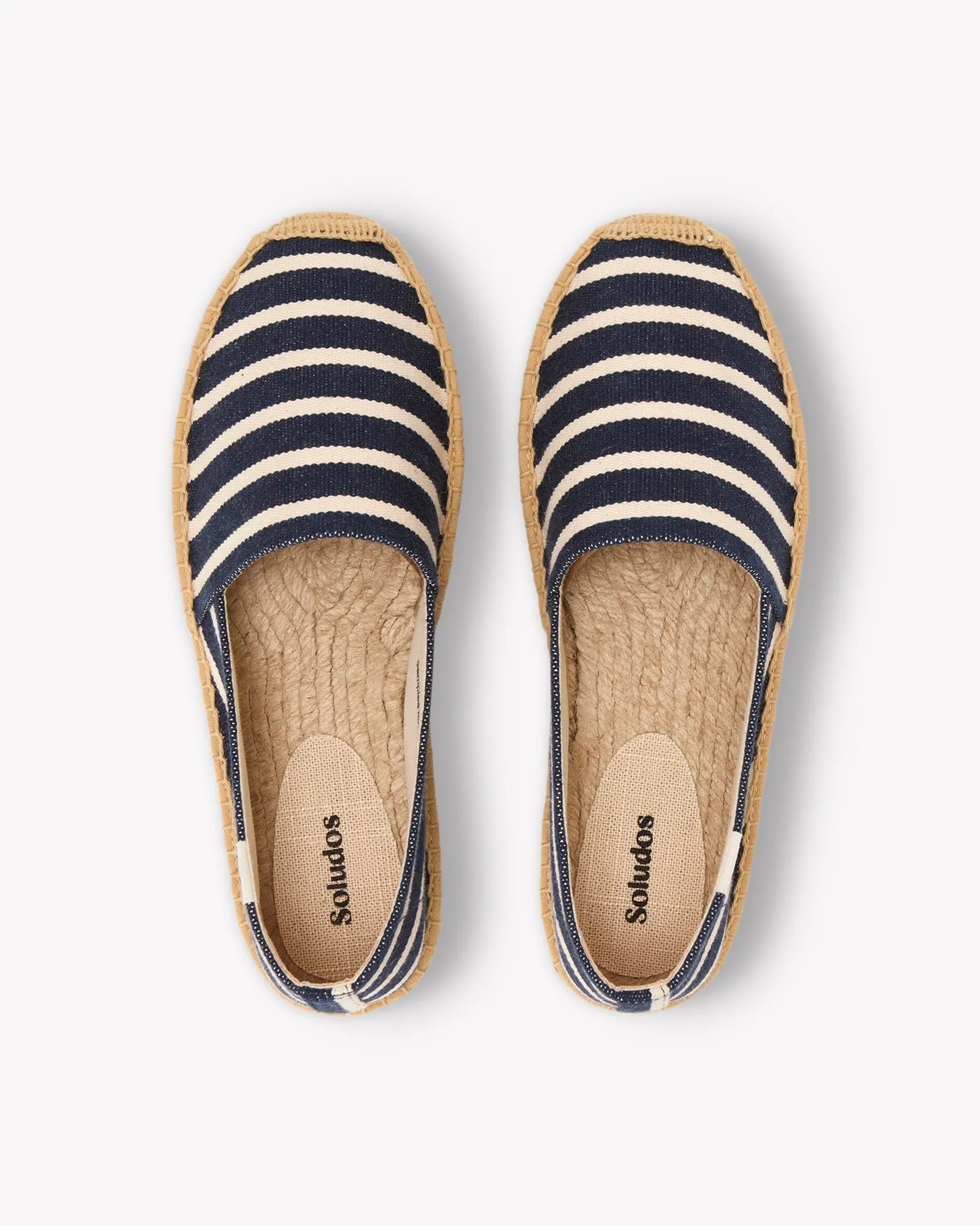 Womens_Espadrilles_The Original_Woven Stripes_Classic - Navy - Ivory