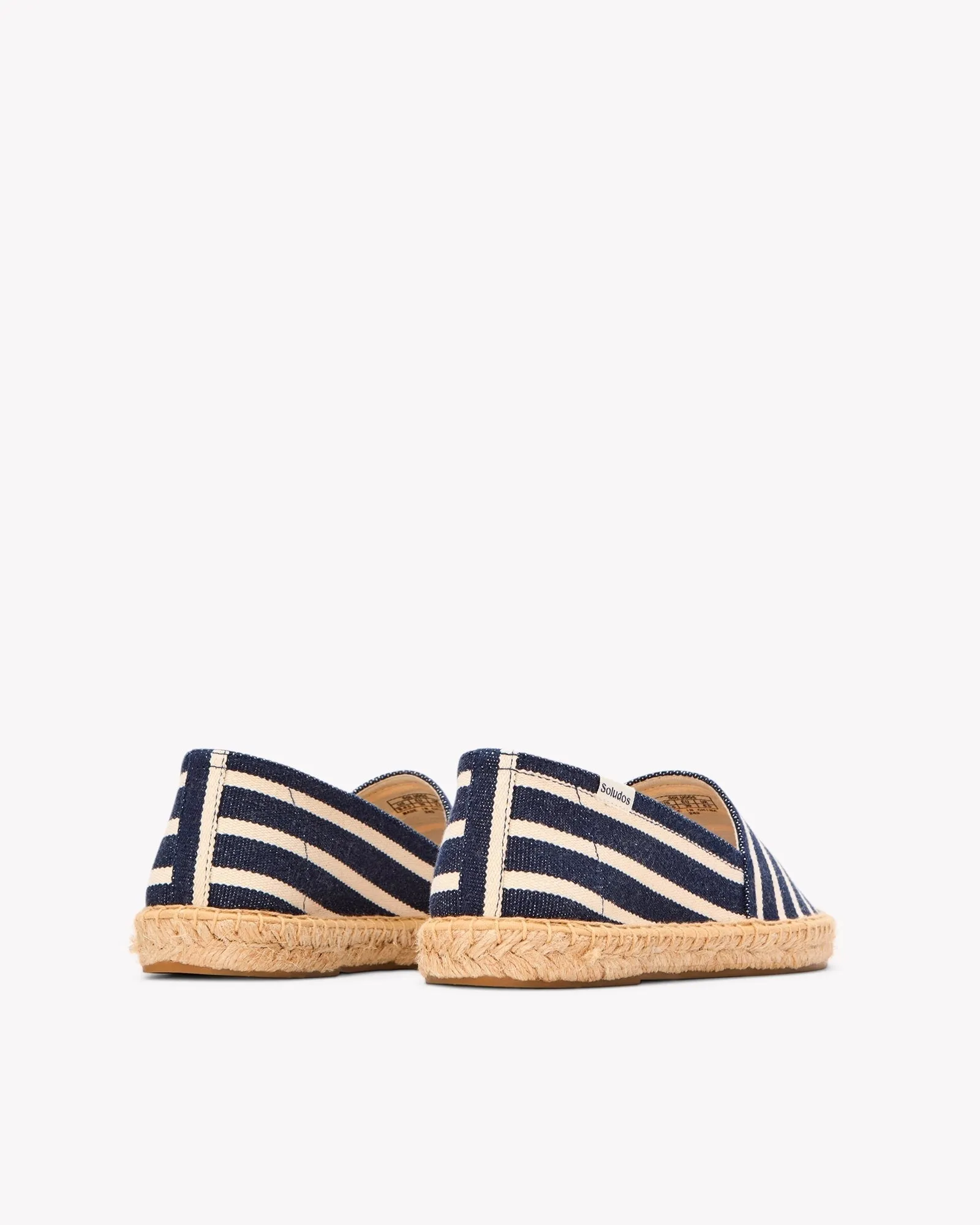 Womens_Espadrilles_The Original_Woven Stripes_Classic - Navy - Ivory