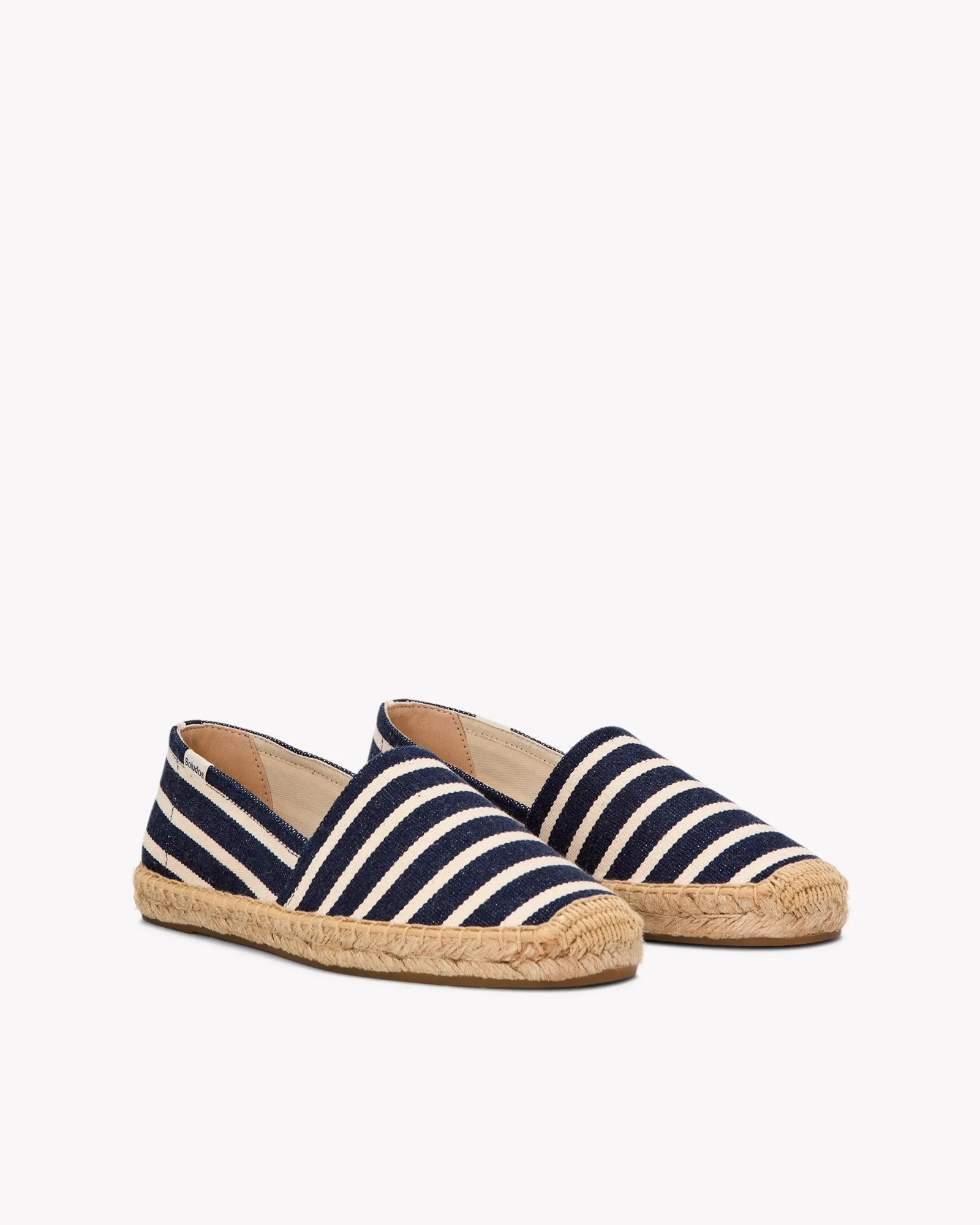 Womens_Espadrilles_The Original_Woven Stripes_Classic - Navy - Ivory