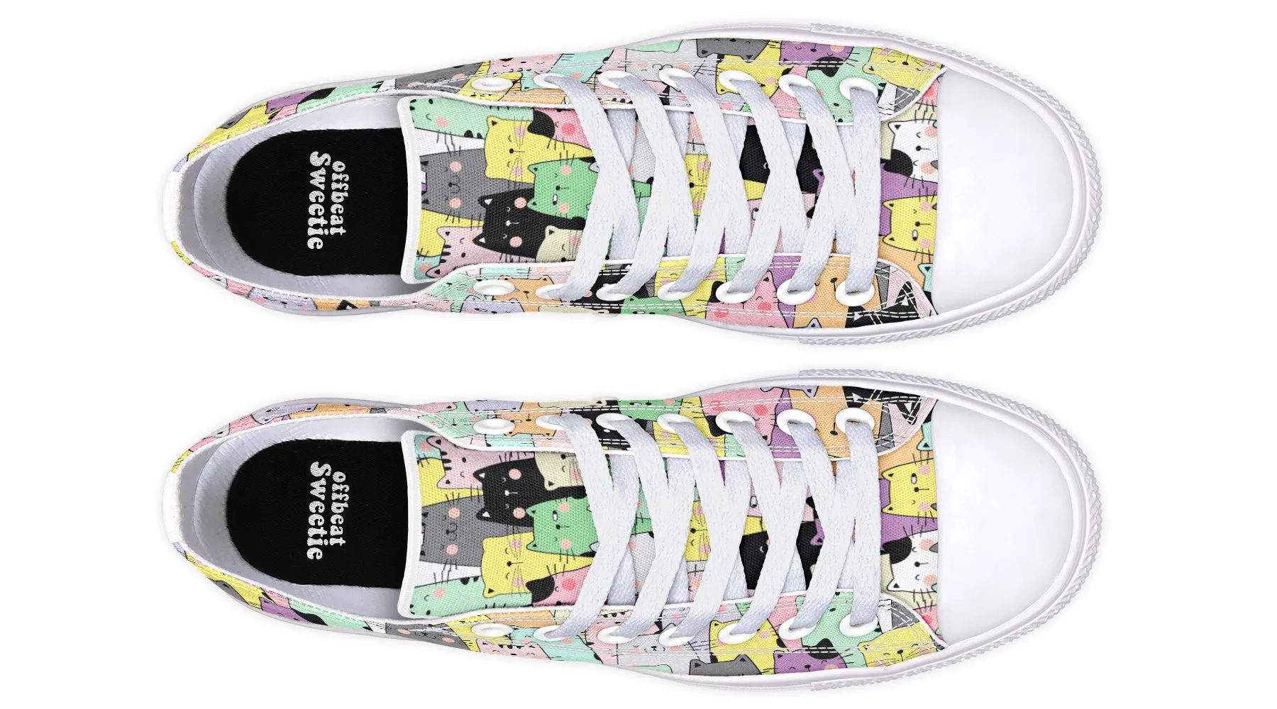 You've Got To Be Kitten Me Low Tops